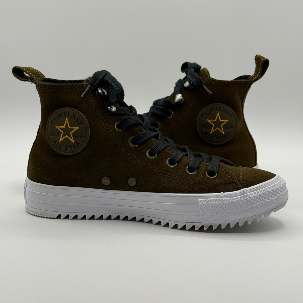 Converse Women’s Chuck Taylor All Star Hiker Hi Top 565238C Olive Green SZ 8.5 - Picture 12 of 13